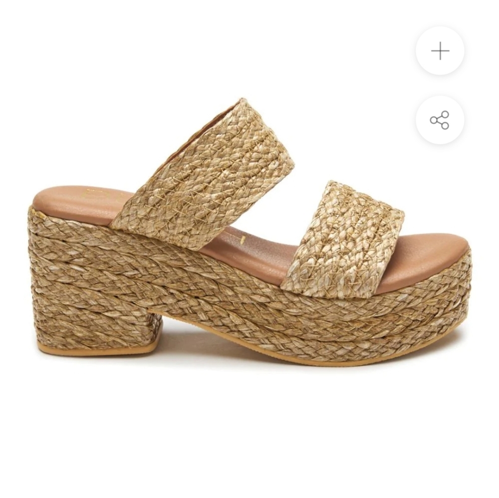 Wicker Platform Sandals